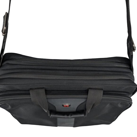 Wenger Swiss Gear The Legacy Laptop Briefcase Travel Bag Black Travel Crossbody - Picture 8 of 12